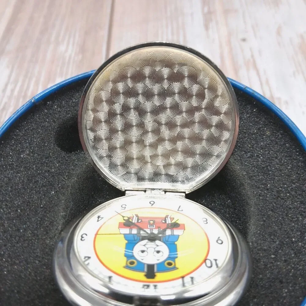Thomas & Friends Pocket Watch W/Chain & Collectible Tin (New Battery Installed)